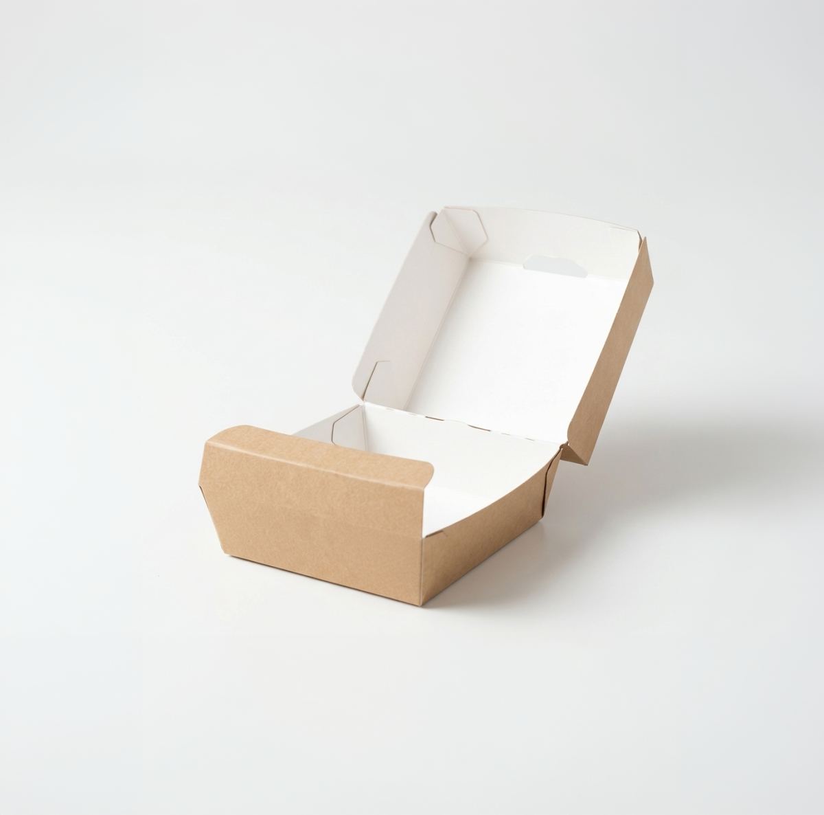 Caja hamburguesa tipo almeja